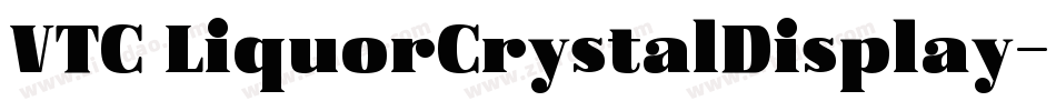 VTC LiquorCrystalDisplay字体转换